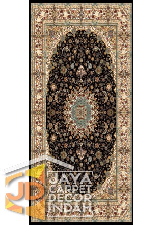 Karpet Permadani Solomon 700 Reeds Liyana Black 3649 ukuran 100x150, 150x225, 200x300, 250x350, 300x400